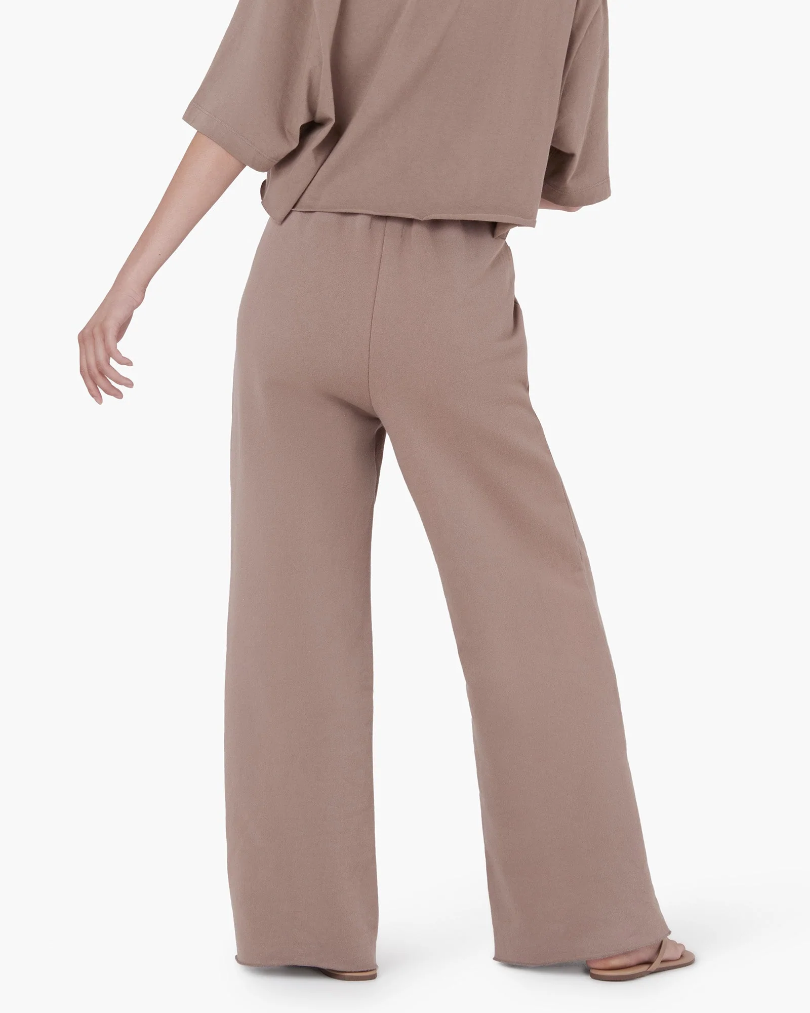 Raw Edge Wide Leg Pant - Earthen - Image 4