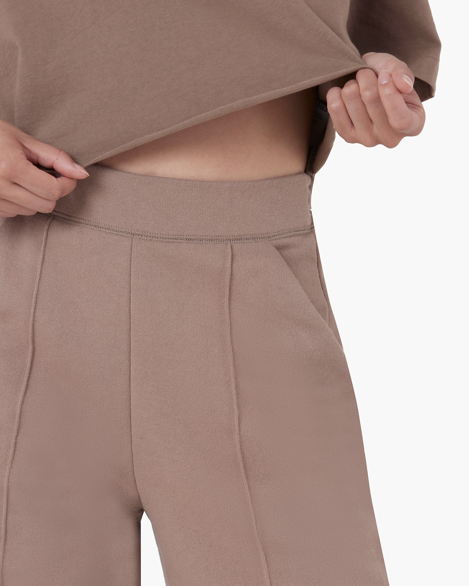 Raw Edge Wide Leg Pant - Earthen - Image 5