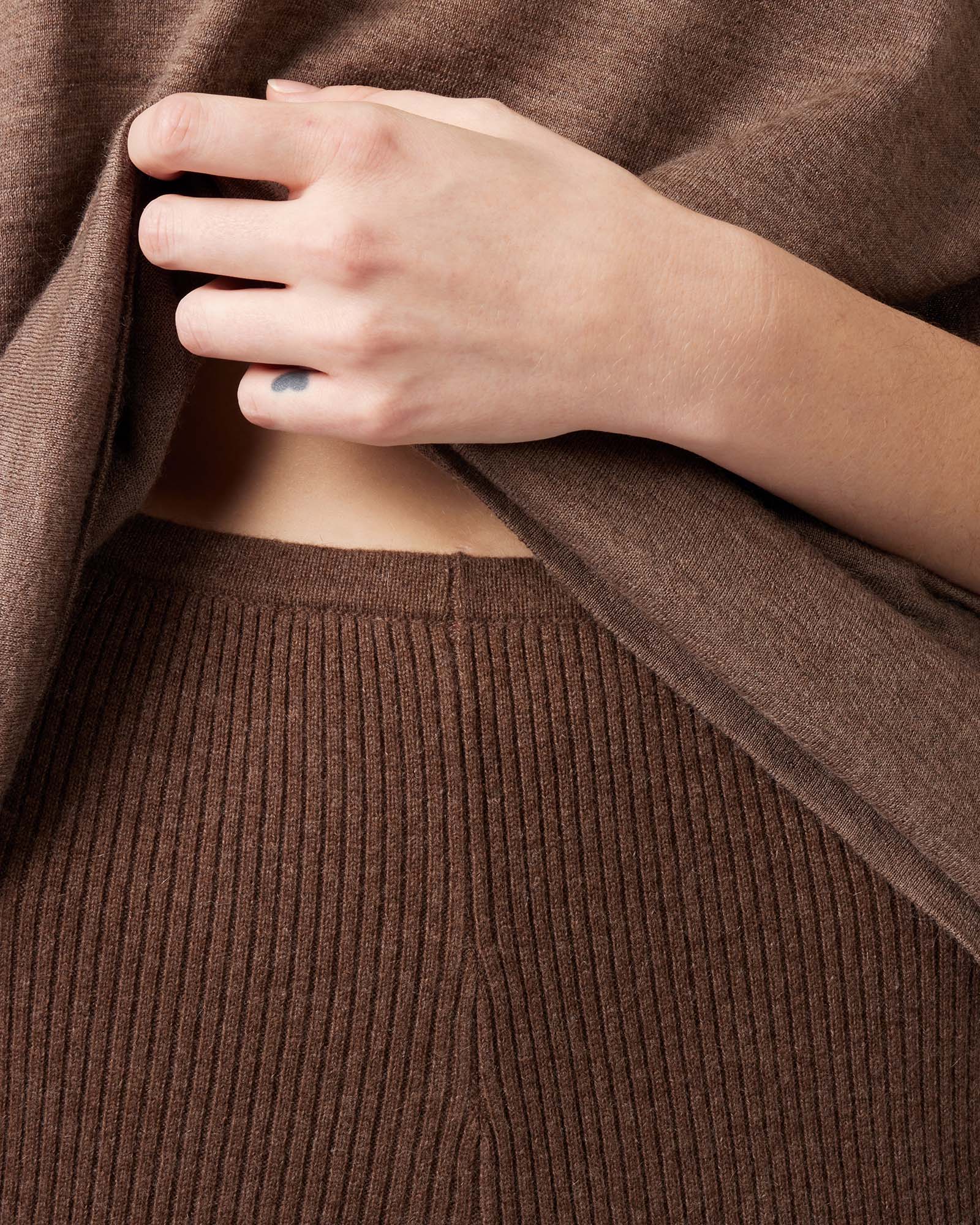 Ribbed Legging - Brown - Image 5