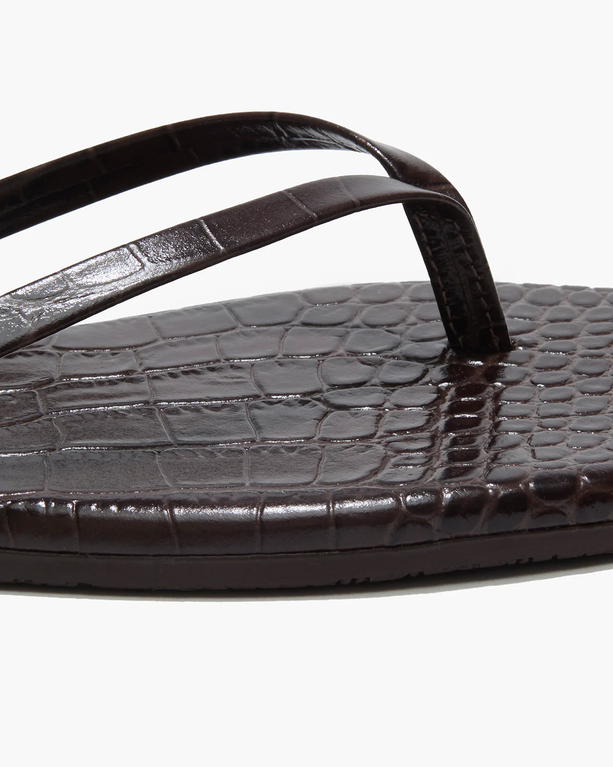 Square Toe Lily Croc - Carob - Image 3