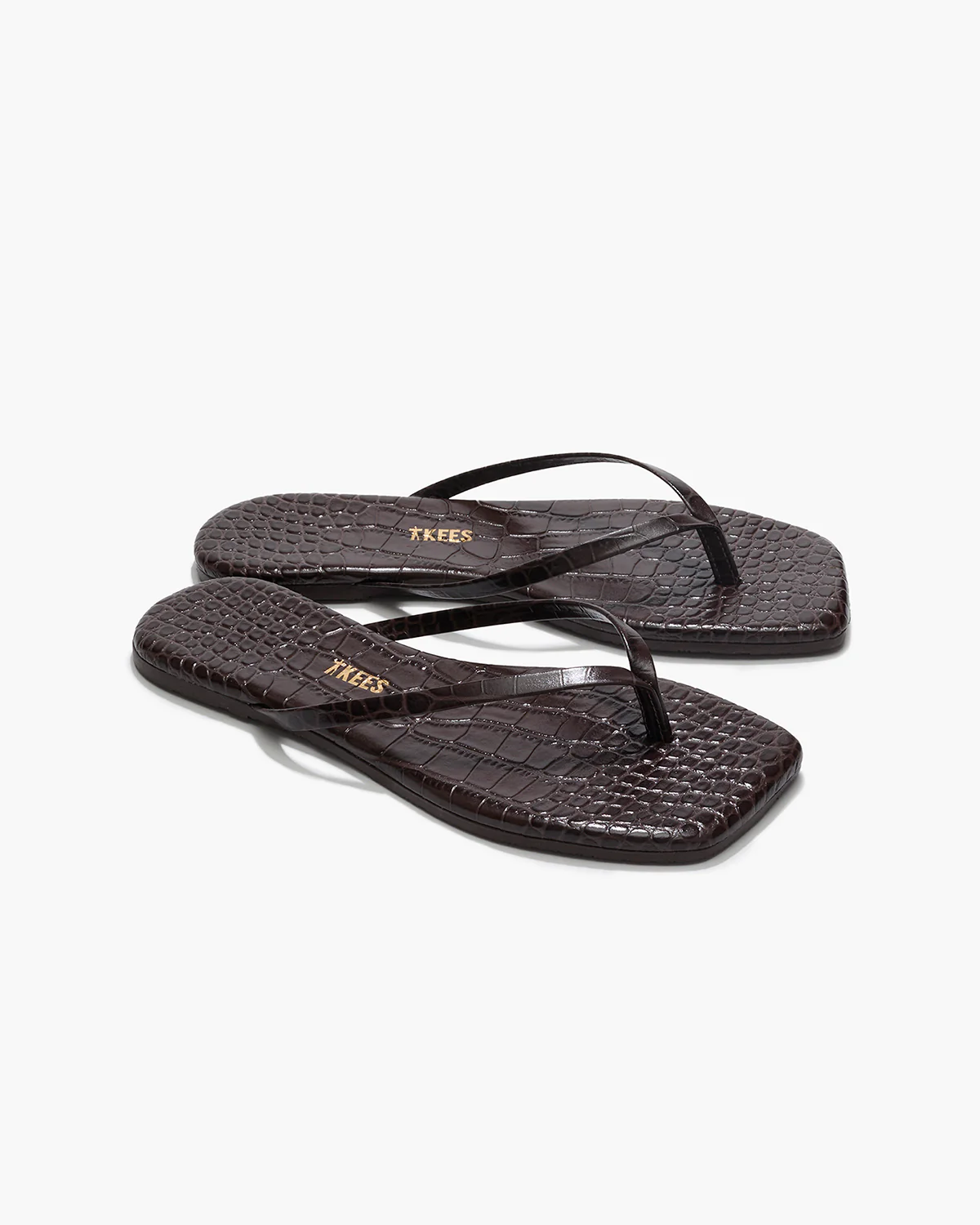 Square Toe Lily Croc - Carob - Image 5