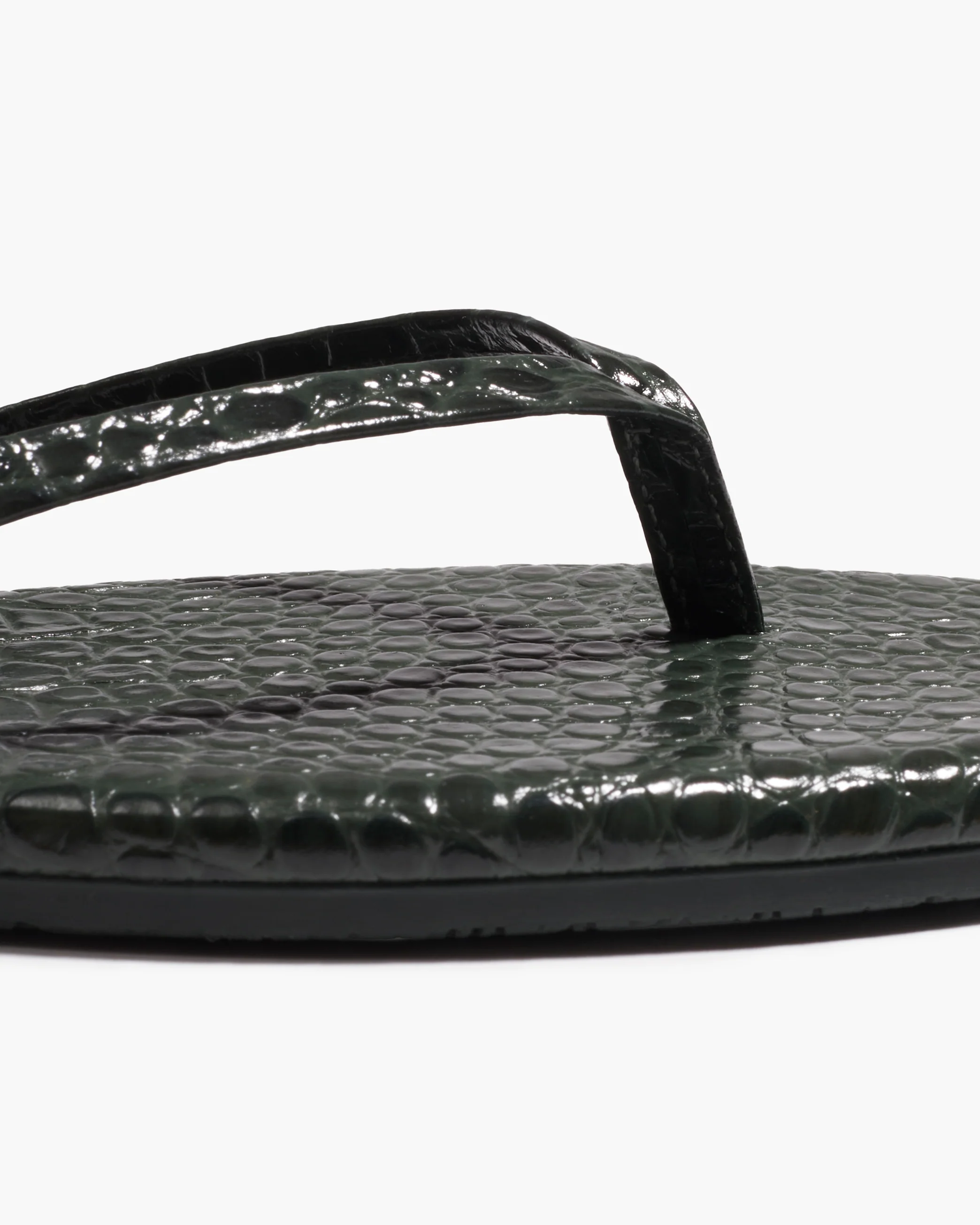Square Toe Lily Croc - Emerald - Image 3