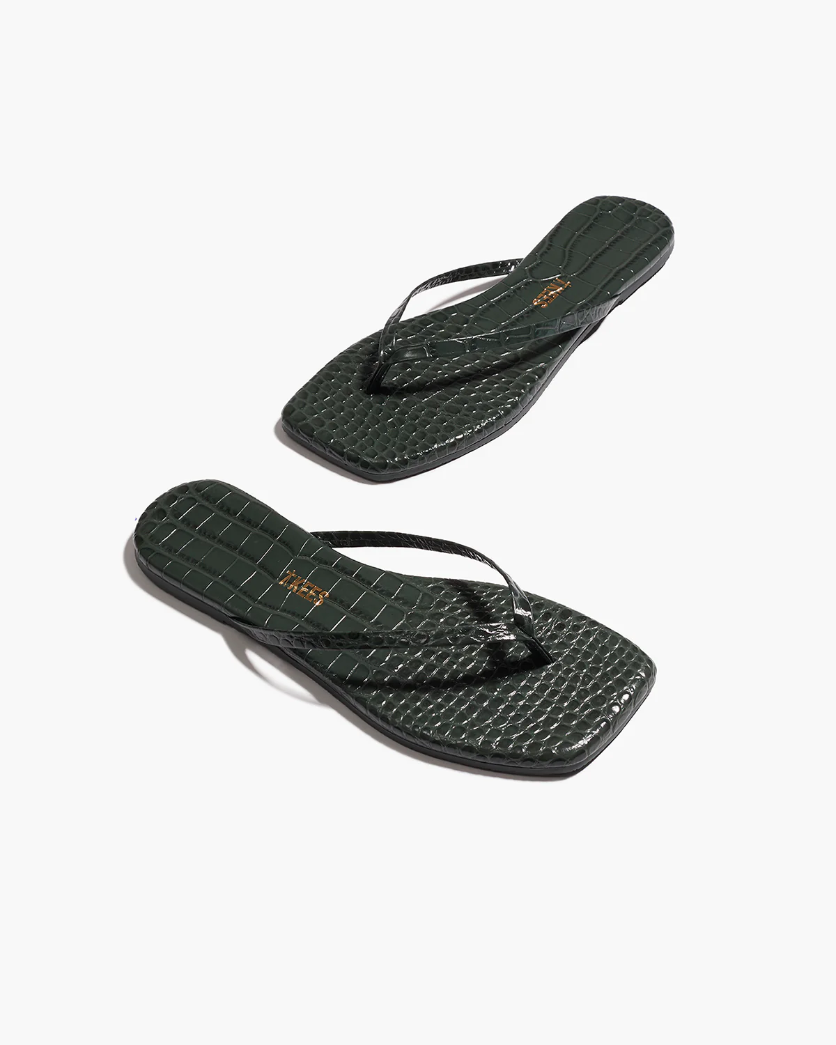 Square Toe Lily Croc - Emerald - Image 4