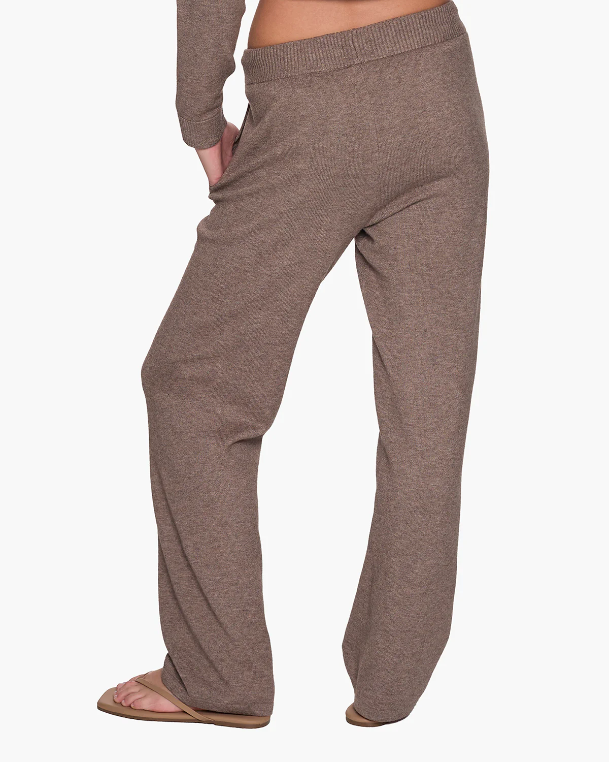 Sunday Sweater Pants - Heather Brown - Image 3