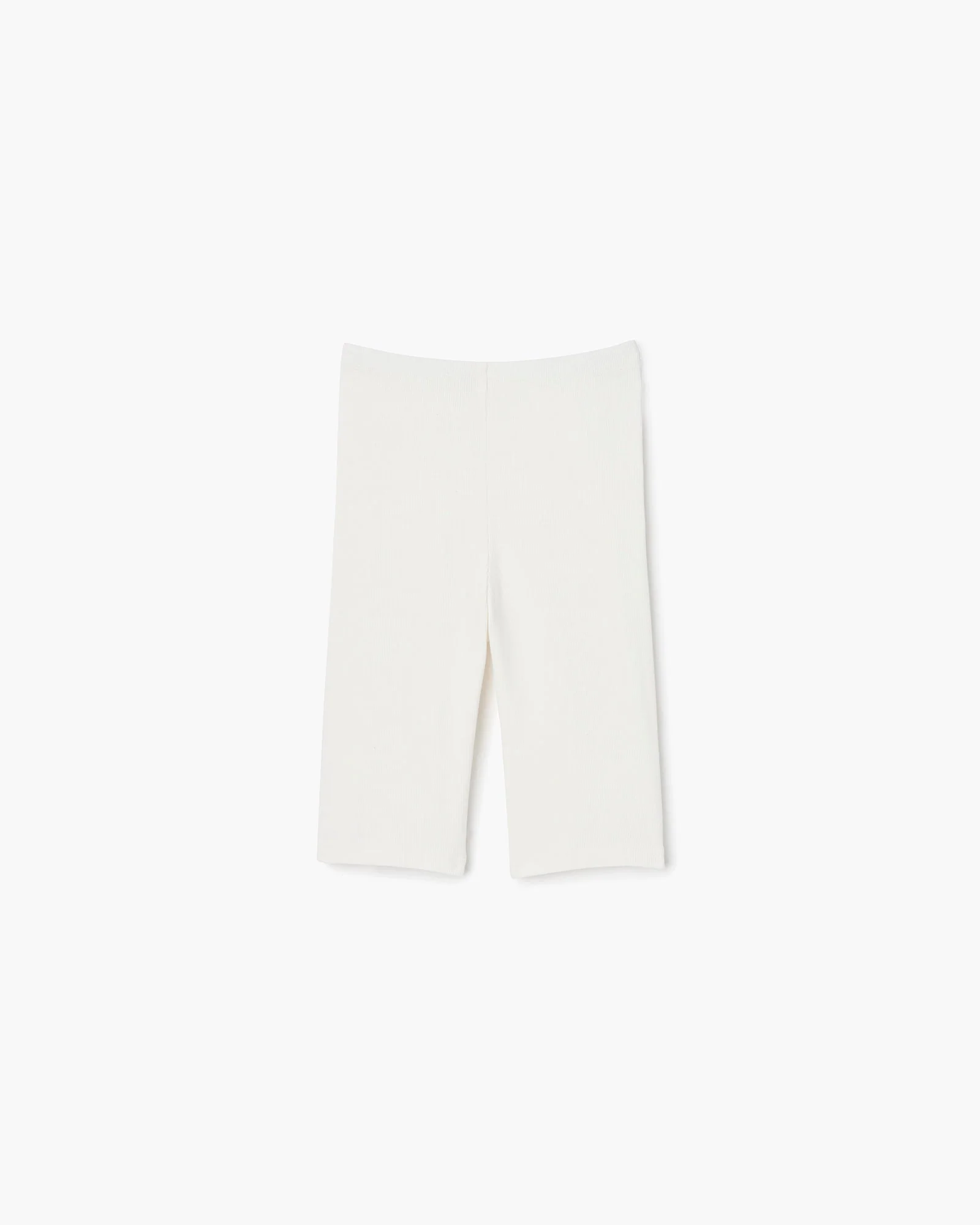 Super Rib Biker Short - Ivory