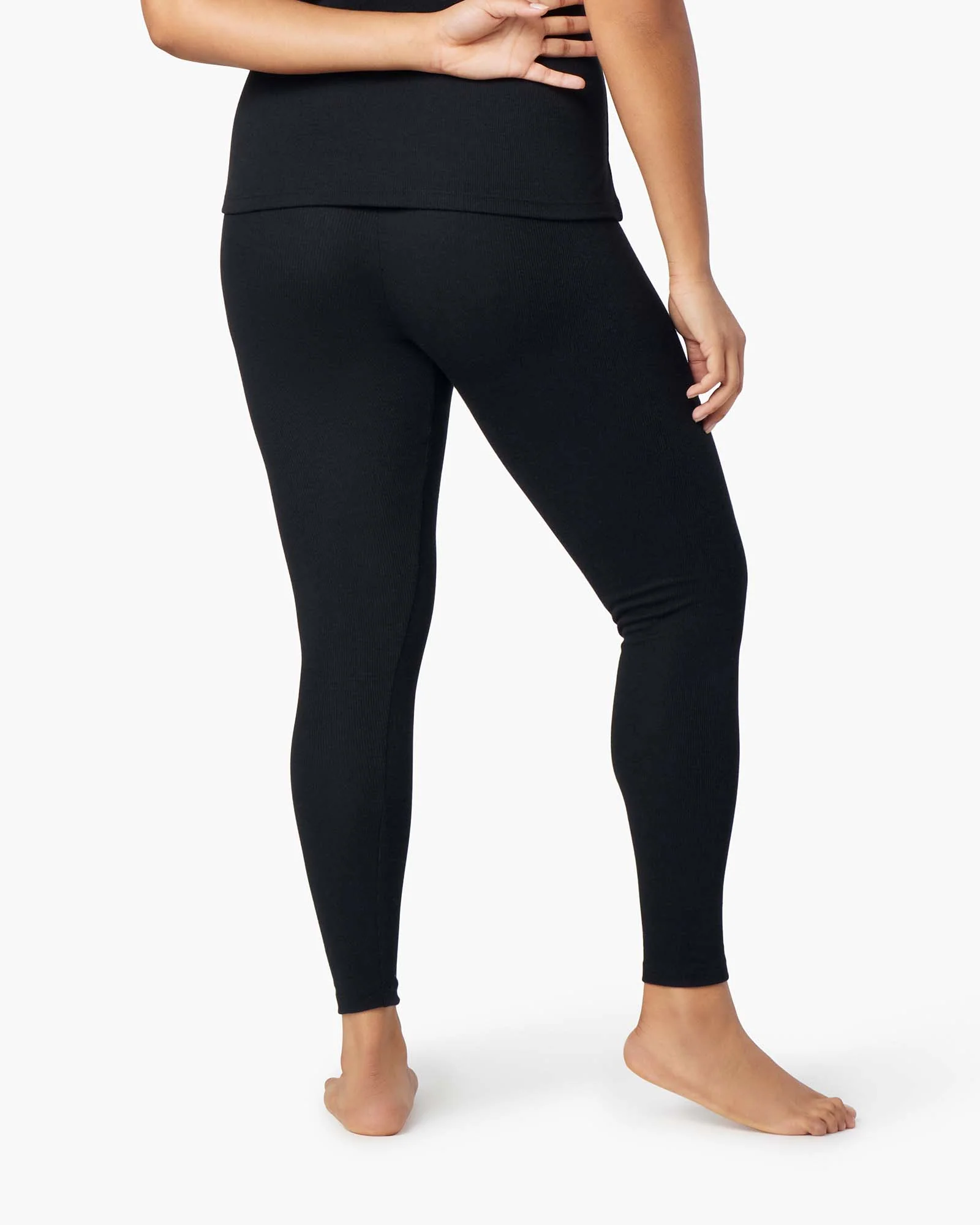 Super Rib Legging - Black - Image 4