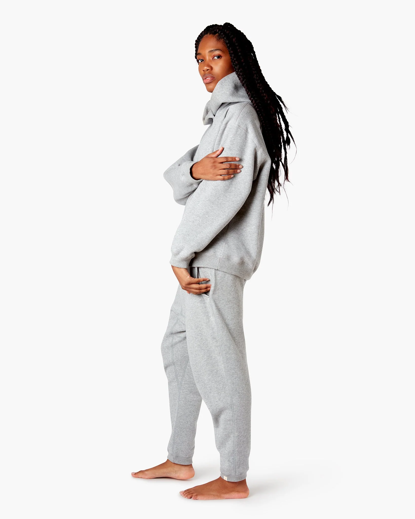 The Warm Hoodie - Grey Mix - Image 2