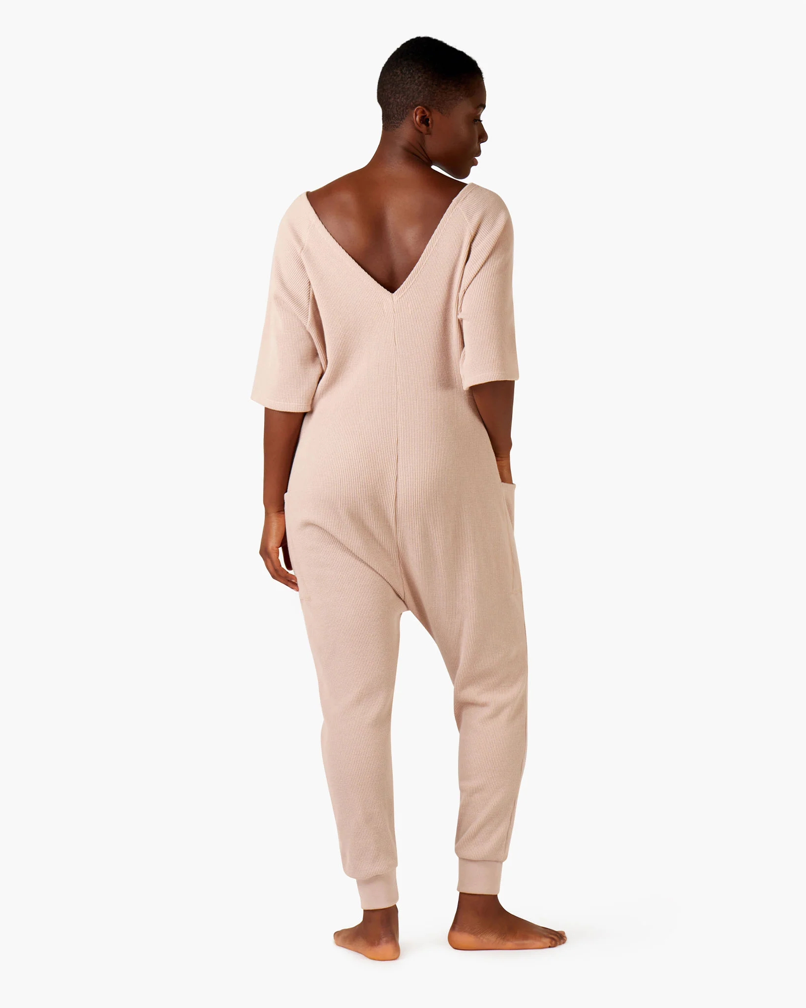 The Waffle Jumpsuit - Muddy rose - Image 3